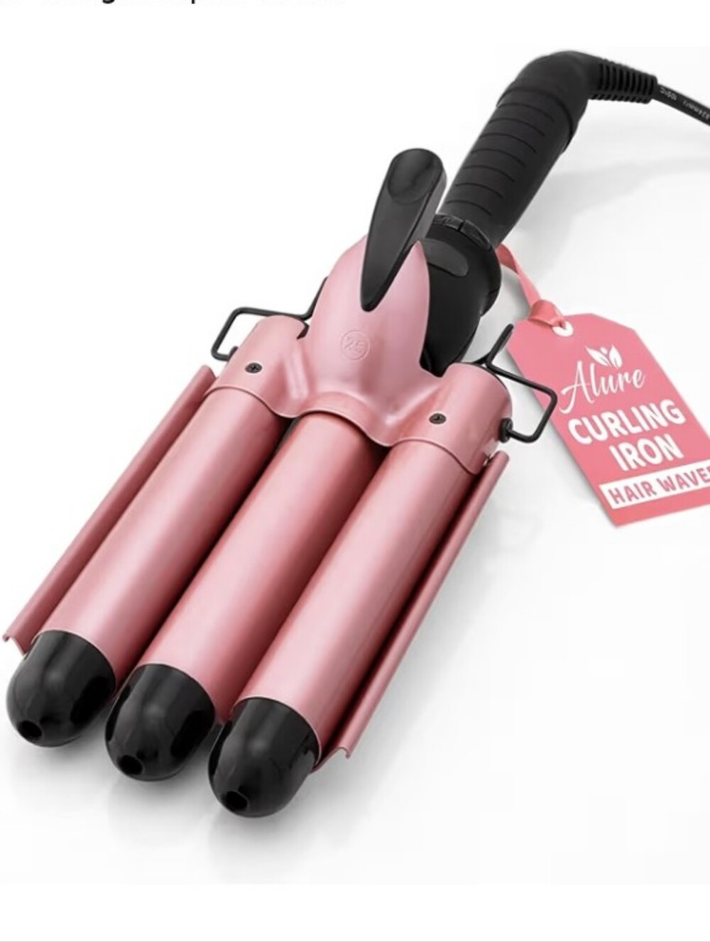 Alure Rosegold 3 Barrel Hair Curler Crimper